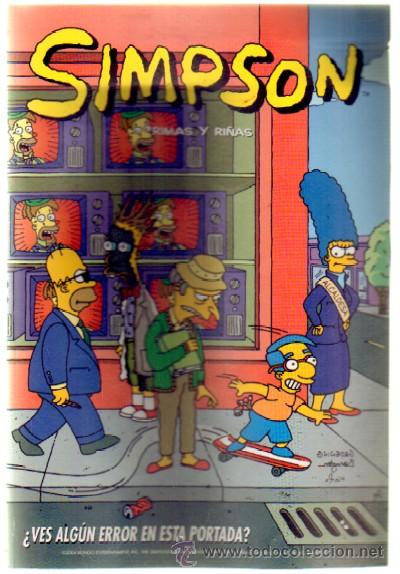C&oacute;mics: LOS SIMPSON. RIMAS Y RI&Ntilde;AS. A-COMIC-2481 - Foto 1