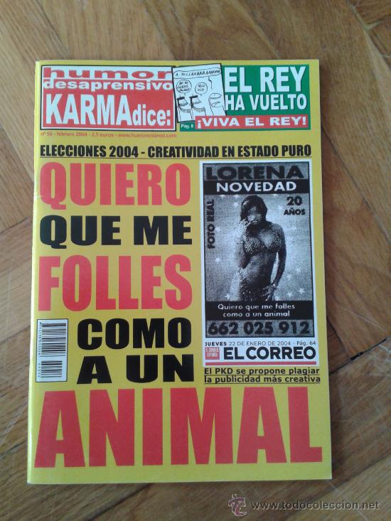 C&oacute;mics: Revista de humor y c&oacute;mic Karma Dice n&uacute;mero 56 2004 humor vasco Euskadi