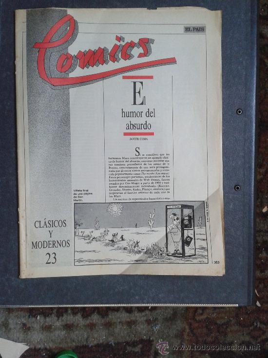 C&oacute;mics: fasc&iacute;culo n&uacute;mero 23 C&oacute;mics El Pa&iacute;s Javier Coma Cl&aacute;sicos y modernos - Foto 1