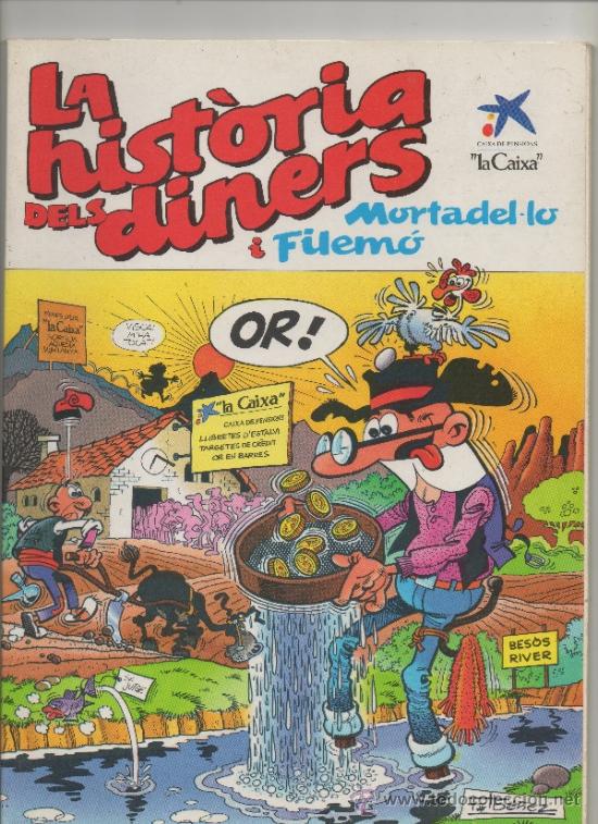 C&oacute;mics: MORTADELO Y FILEM&Oacute;N - LA HIST&Ograve;RIA DELS DINERS - LA CAIXA / EDICIONES B - 1989 - A4 - Foto 1