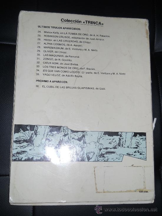 C&oacute;mics: TRINCA : YAGO VELOZ - LOS GRANDES EXITOS DEL COMIC - EDITORIAL DONCEL - 1977 - Foto 2