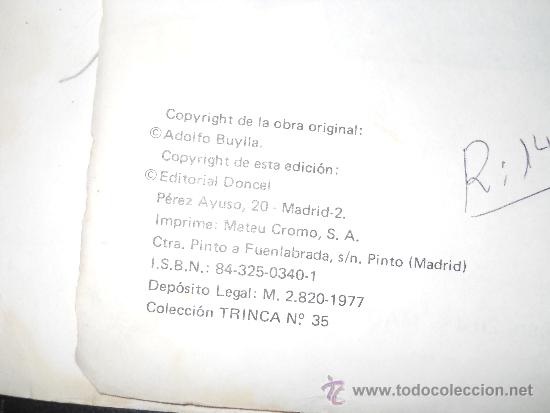 C&oacute;mics: TRINCA : YAGO VELOZ - LOS GRANDES EXITOS DEL COMIC - EDITORIAL DONCEL - 1977 - Foto 6