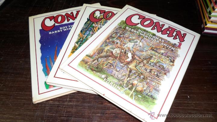 C&oacute;mics: Conan, Roy Thomas, Barry Windsor-Smith: Ed. Forum, n&ordm; 1.2.y 3 - Foto 1