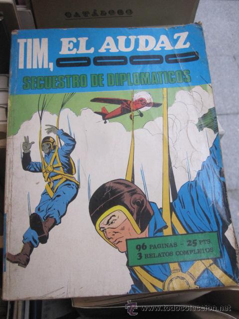 C&oacute;mics: TIM EL AUDAZ N&ordm; 2 - SECUESTRO DE DIPLOM&Aacute;TICOS 92PP 21CM - EDI EUREDIT 1970 - Foto 1