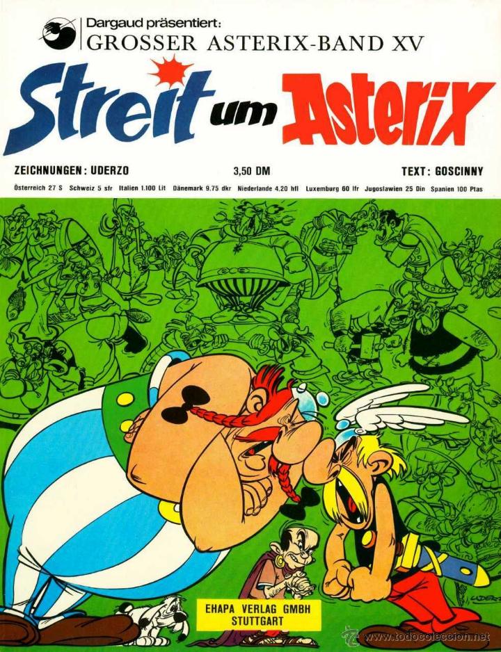 C&oacute;mics: Comic Asterix en ALEMAN Tapas blandas streit um asterix - Foto 1
