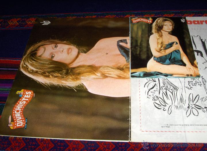 C&oacute;mics: DIVACHISTES N&ordm; 1 CON P&Oacute;STER Y POSTALES DE BRIGITTE BARDOT. EDITA MB 1976. MBE.