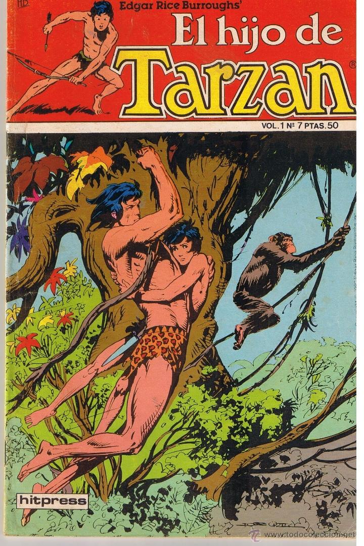 C&oacute;mics: EL HIJO DE TARZAN. NUMERO 7. HITPRESS 1980 RF.C/A6 - Foto 1