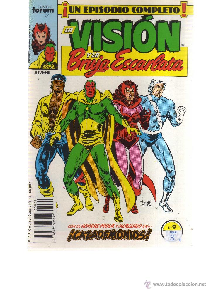 C&oacute;mics: LA VISI&Oacute;N Y LA BRUJA ESCARLATA N&Uacute;MERO 9 - CJ40 - Foto 1