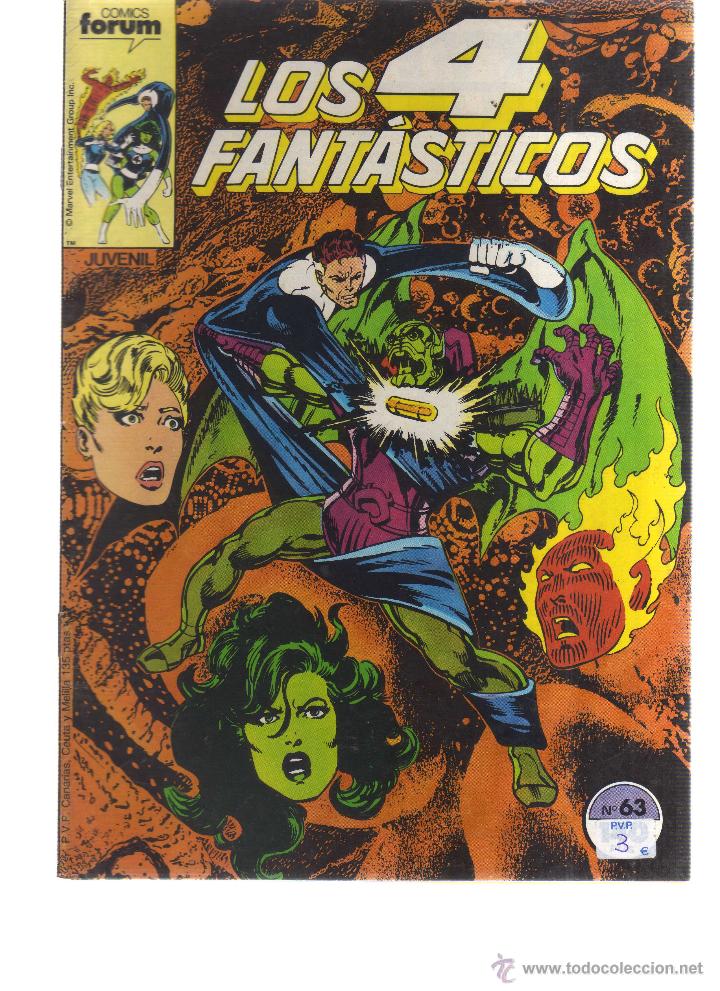 C&oacute;mics: LOS 4 FANT&Aacute;STICOS N&Uacute;MERO 63 - CJ61 - Foto 1