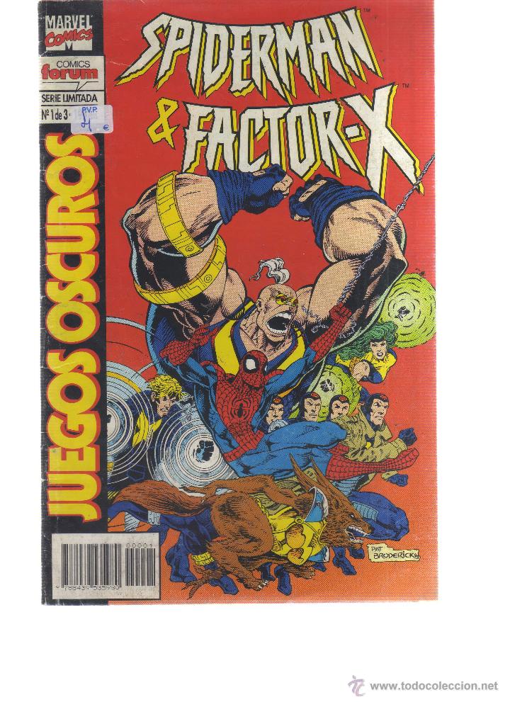 C&oacute;mics: SPIDERMAN Y FACTOR X SERIE LIMITADA N&Uacute;MERO 1 DE 3 - CJ67 - Foto 1