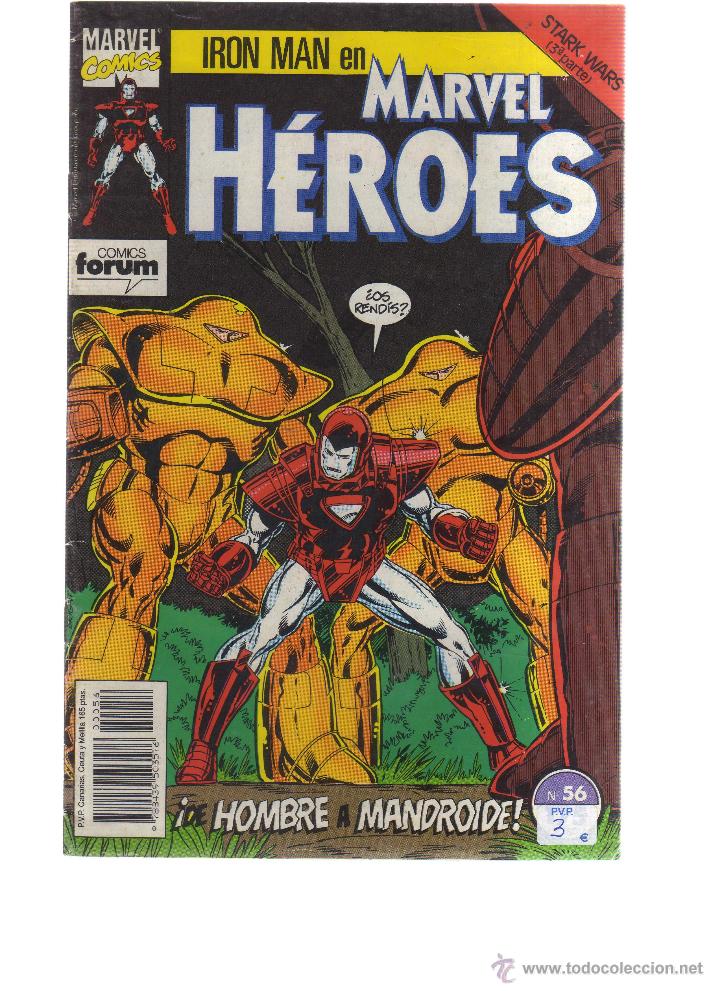 C&oacute;mics: IRON MAN EN MARVEL H&Eacute;ROES N&Uacute;MERO 56 - CJ68 - Foto 1