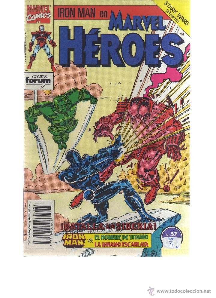 C&oacute;mics: IRON MAN EN MARVEL H&Eacute;ROES N&Uacute;MERO 57 - CJ68 - Foto 1