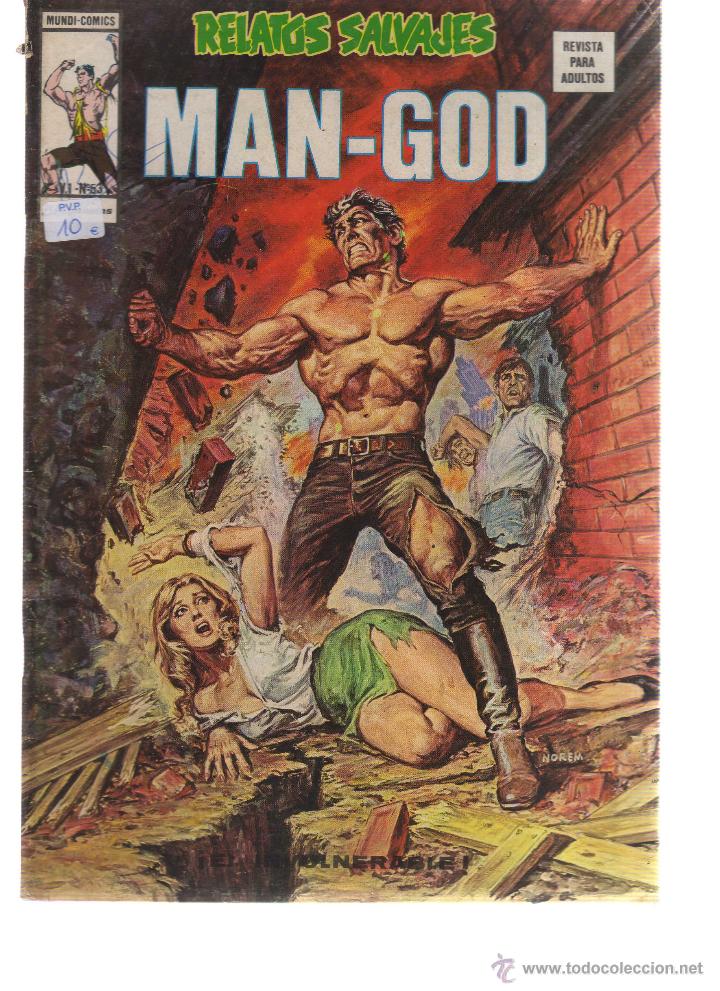 C&oacute;mics: MAN-GOD (V.1, V&eacute;rtice, N&ordm; 53, - Foto 1