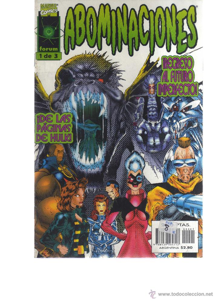 C&oacute;mics: Abominaciones (Colecci&oacute;n completa, 3 ejemplares) - CJ83 - Foto 1