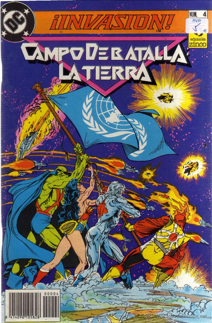 C&oacute;mics: &iexcl;Invasi&oacute;n! Campo de Batalla: La tierra N&ordm; 4 Ed. Zinco - CJ85