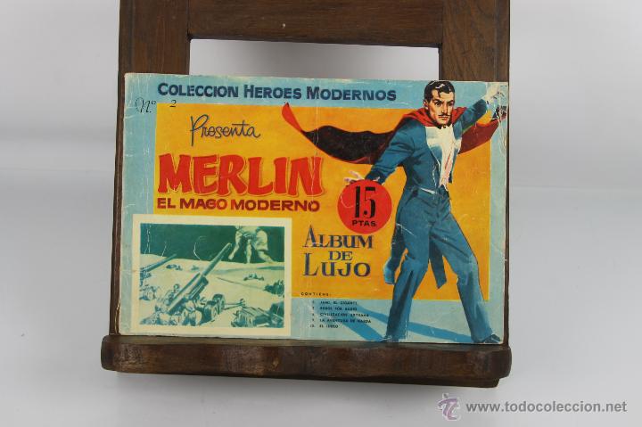 D-348. Coleccion Heroes Modernos. Merlin el Mago Moderno. Album de Lujo. 1958
