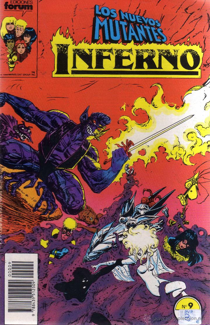 C&oacute;mics: LOS NUEVOS MUTANTES INFERNO N&Uacute;MERO 9 - CJ87 - Foto 1
