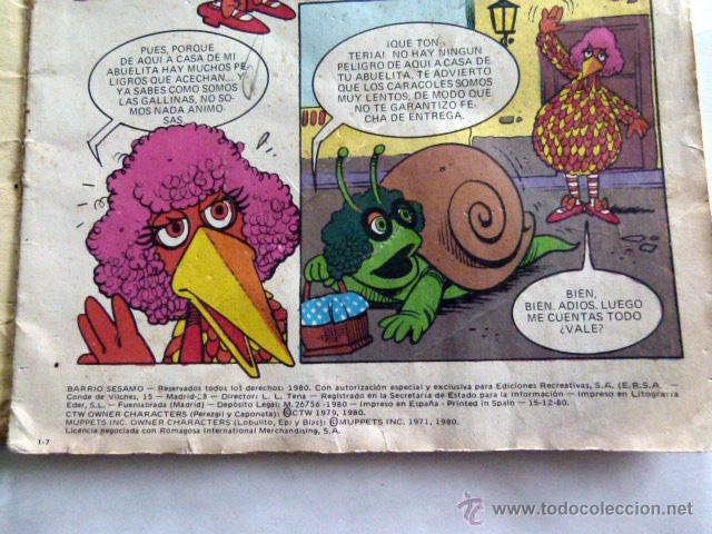 C&oacute;mics: Barrio Sesamo n&ordm; 7 - Foto 2