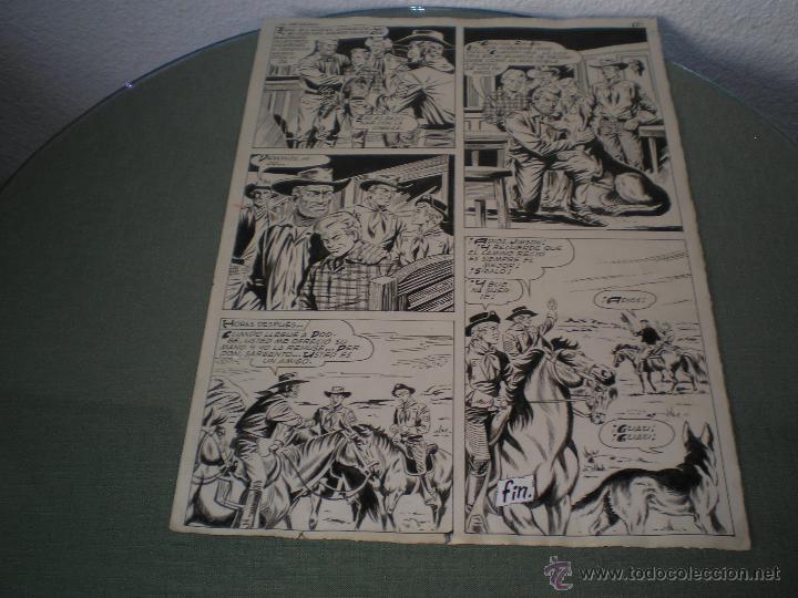 C&oacute;mics: DIBUJO ORIGINAL DE UN TEBEO DE RIN TIN TIN DE GRAN TAMA&Ntilde;O - Foto 1