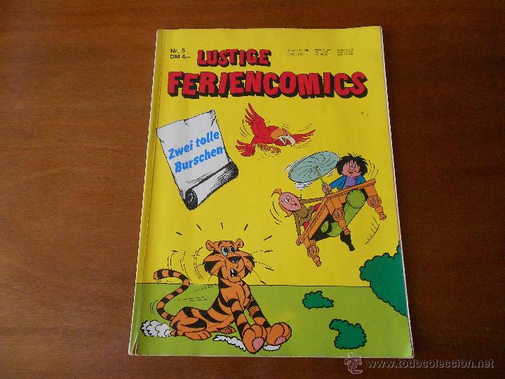 C&oacute;mics: C&Oacute;MIC LUSTIGE FERIENCOMICS, ZWEI TOLLE BURSCHEN Nr 5, WEST GERMANY A&Ntilde;O 1978