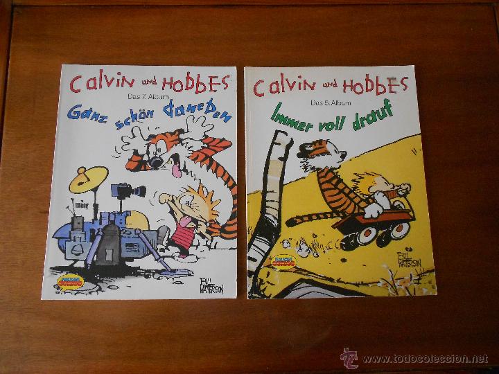 C&oacute;mics: DOS COMICS DE CALVIN UND HOBBES, EN ALEM&Aacute;N