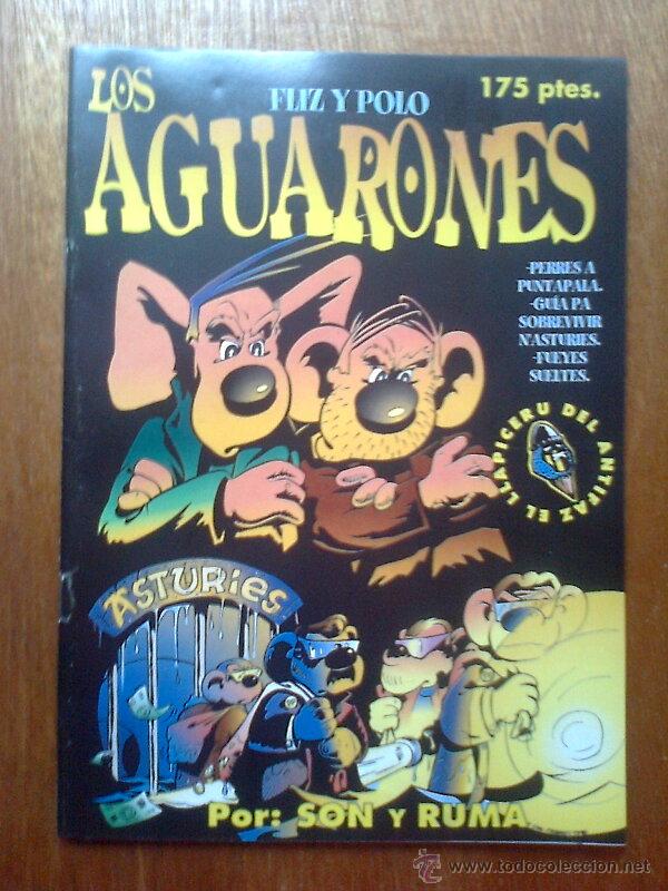 C&oacute;mics: LOS AGUARONES, FLIZ Y POLO, POR SON Y RUMA, EL LLAPICERU DEL ANTIFAZ, CONCEYU BABLE, EN ASTURIANO