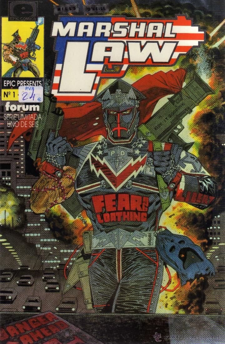 C&oacute;mics: Marshal Law Serie Limitada de 6 N&uacute;meros - CJ132 - Foto 1