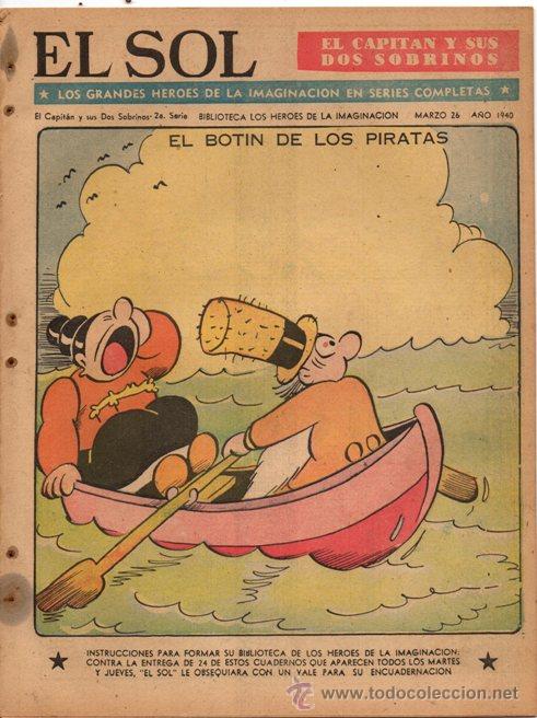 C&oacute;mics: THE KATZENJAMMER KIDS &oacute; EL CAPITAN DON CASCARAS BY HY EISMAN, DUM DUM ED EL SOL 1940 16 PAG