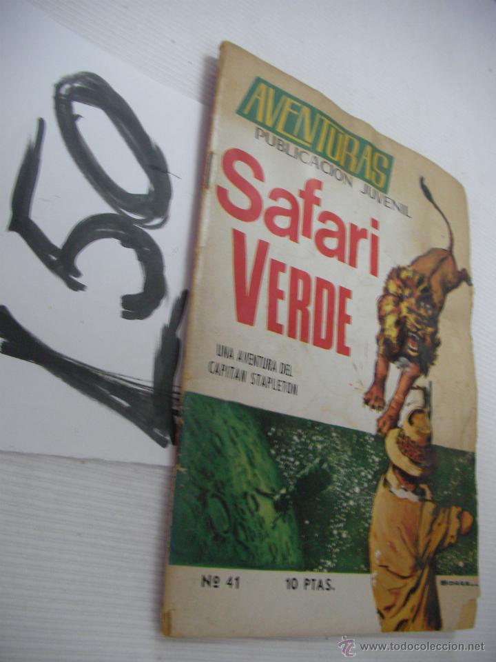 C&oacute;mics: ANTIGUO COMIC - AVENTURAS - SAFARI VERDE - ENVIO GRATIS A ESPA&Ntilde;A - Foto 1