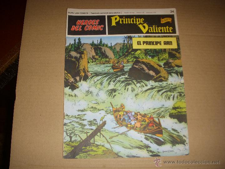 C&oacute;mics: HEROES DEL COMIC, PRINCIPE VALIENTE N&ordm; 34, EDITORIAL BURULAN - Foto 1