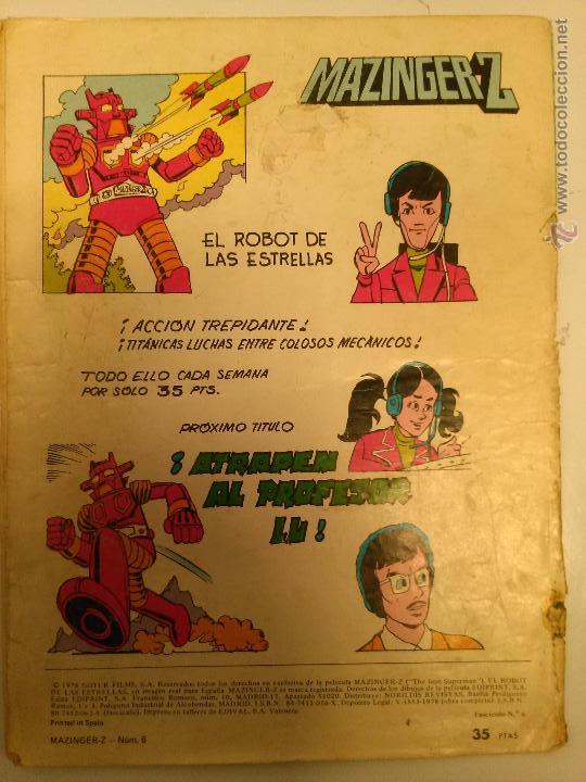 C&oacute;mics: MAZINGER-Z N&ordm; 6 - X- 732 BOMBARDERO ROBOT - Foto 3