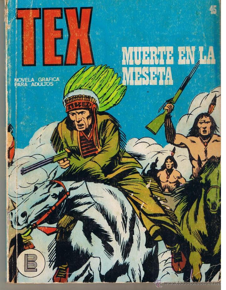 C&oacute;mics: TEX. N&ordm; 45. MUERTE EN LA MESETA. BURU LAN. - Foto 1