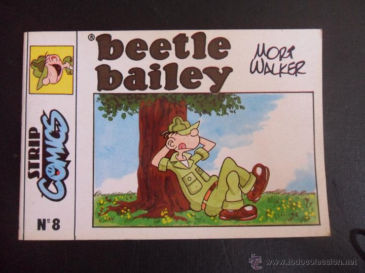 C&oacute;mics: BEETLE BAILEY. N&ordm; 8. MORT WALKER. STRIP COMICS, 1990. RUSTICA. 19 X 13 CMS. 100 GRAMOS. - Foto 1