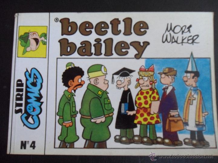 C&oacute;mics: BEETLE BAILEY. N&ordm; 4. MORT WALKER. STRIP COMICS, 1990. RUSTICA. 19 X 13 CMS. 100 GRAMOS. - Foto 1