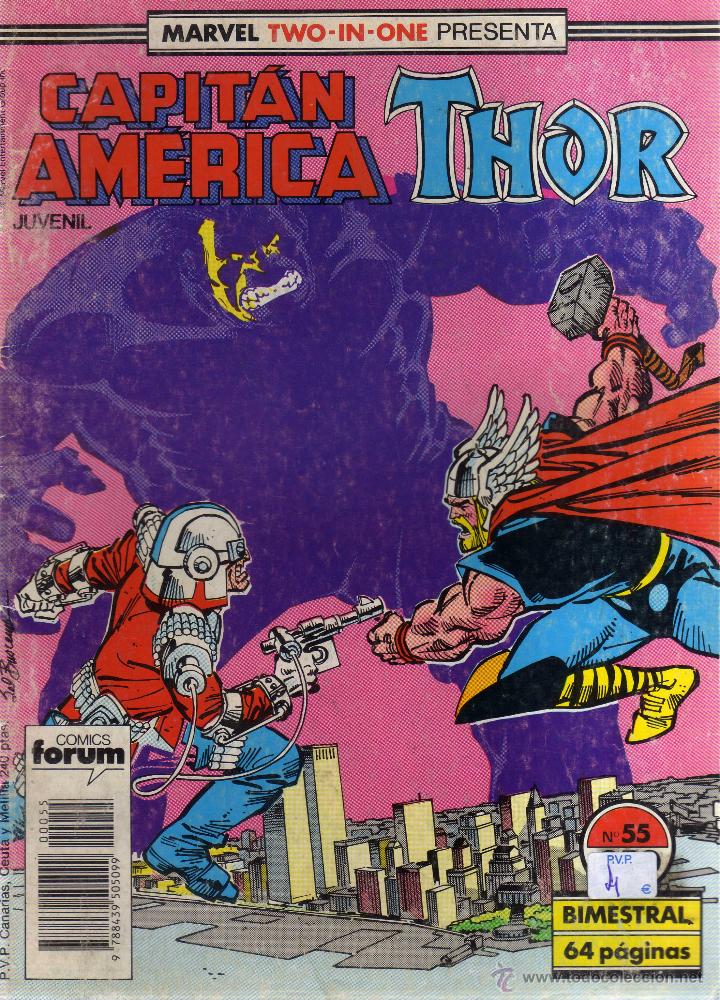 C&oacute;mics: Capitan America/ Thor Numero 55, Forum, CJ152