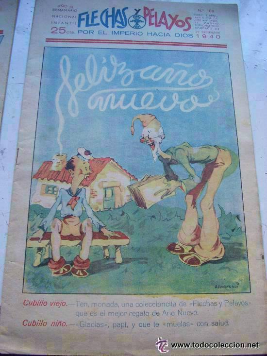 C&oacute;mics: FLECHAS Y PELAYOS .. N&ordm; 108, DE SEPTIEMBRE DE 1940 .. - Foto 1