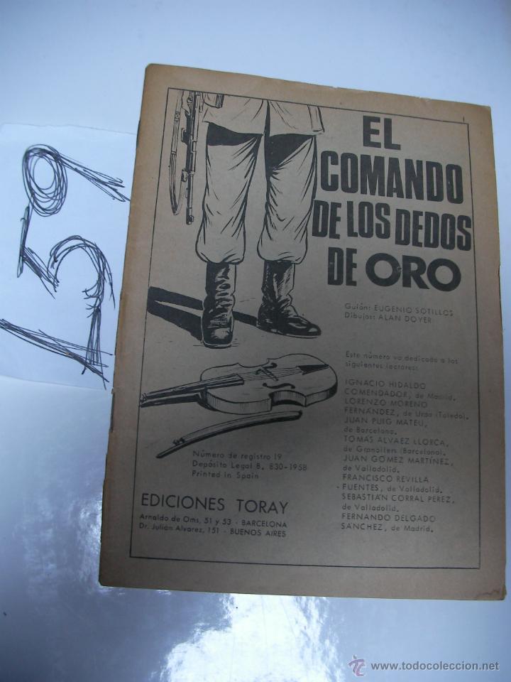 C&oacute;mics: ANTIGUO COMIC - EL COMANDO DE LOS DEDOS DE ORO - ENVIO GRATIS A ESPA&Ntilde;A - Foto 1