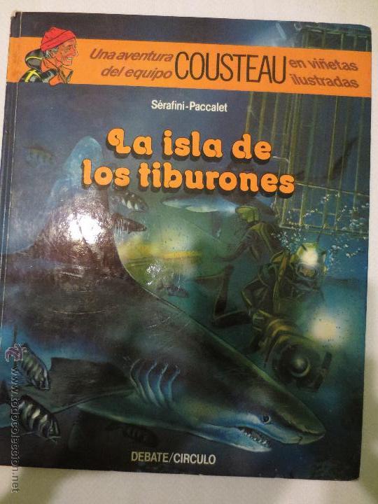 C&oacute;mics: la isla de los tiburones. cousteau. - Foto 1