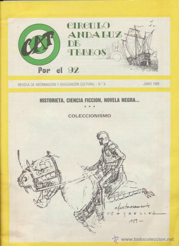 Comics : C&iacute;rculo Andaluz de Tebeos n&ordm;  9. Junio 1989.