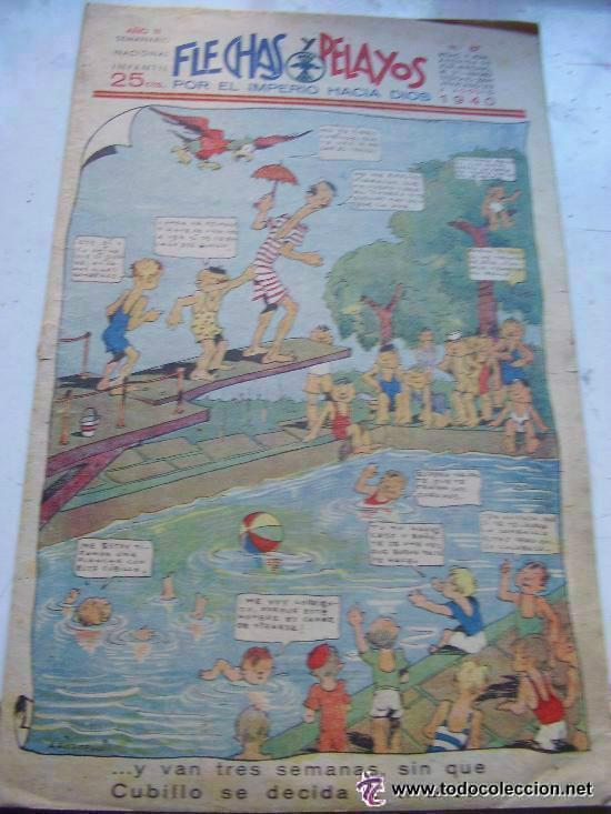 C&oacute;mics: FLECHAS Y PELAYOS .. N&ordm;87. DE AGOSTO DE 1940.. - Foto 1