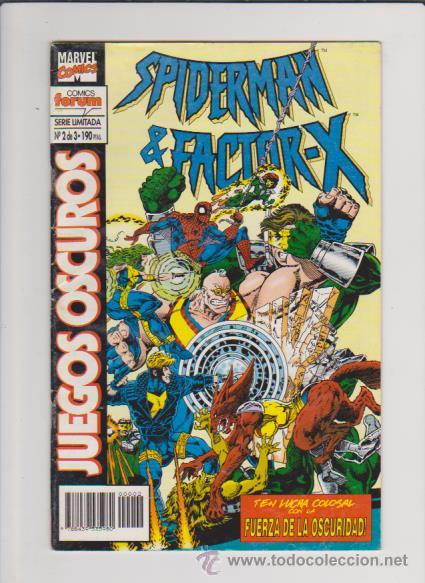 C&oacute;mics: SPIDERMAN & FACTOR X - N&ordm; 2 DE 3 - FUERZA DE LA OSCURIDAD - FORUM & MARVEL COMICS - Foto 1