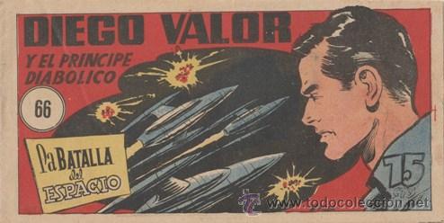 C&oacute;mics: DIEGO VALOR - COMIC - N&ordm; 66 - EL PRINCIPE DIABOLICO - LA BATALLA DEL ESPACIO - EDICOLOR - Foto 1