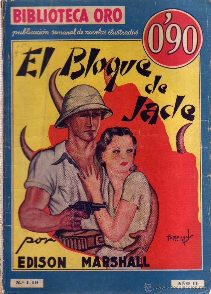 C&oacute;mics: EL BLOQUE DE JADE - EDISON MARSHALL - BIBLIOTECA ORO - CJ163 - Foto 1