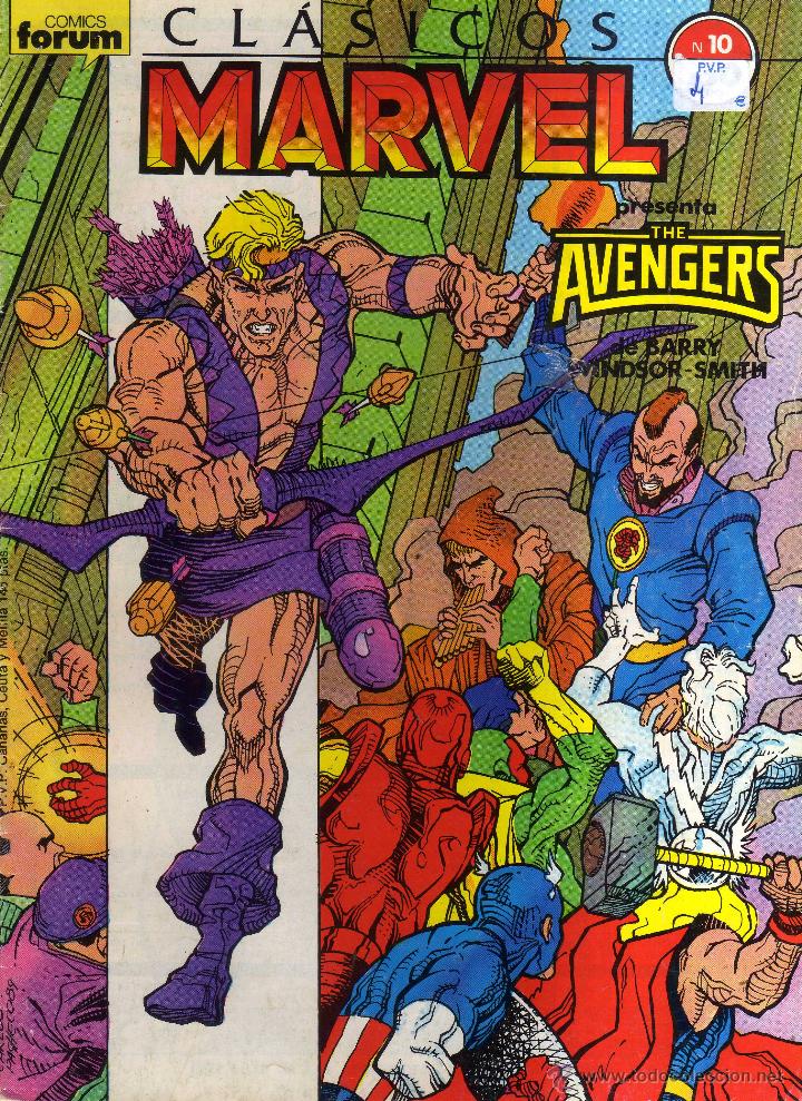 C&oacute;mics: CL&Aacute;SICOS MARVEL N&ordm; 10 THE AVENGERS - CJ168 - Foto 1