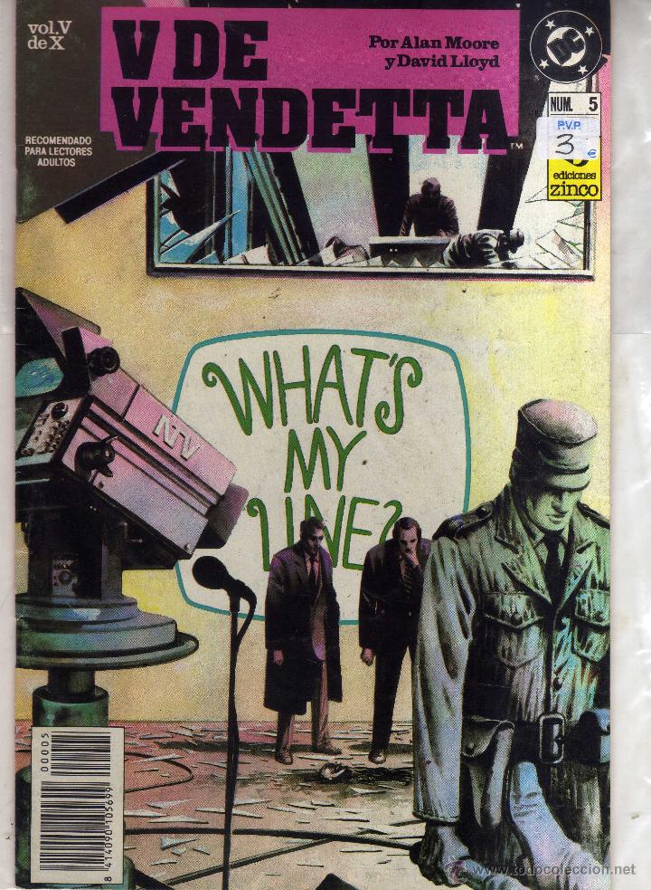 C&oacute;mics: V de Vendetta N&ordm; 5 - Alan Moore, David Lloyd - CJ168 - Foto 1