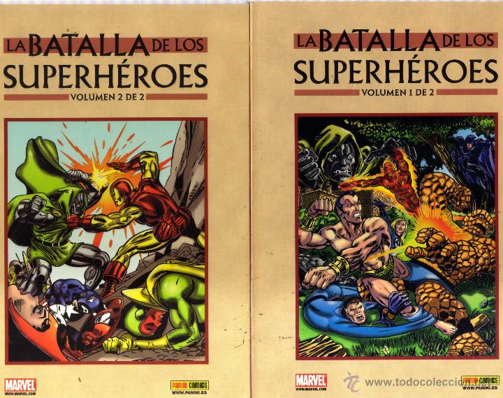 Comics: La Batalla de los Superh&eacute;roes Volumen 1 y 2 - Panini - CJ171