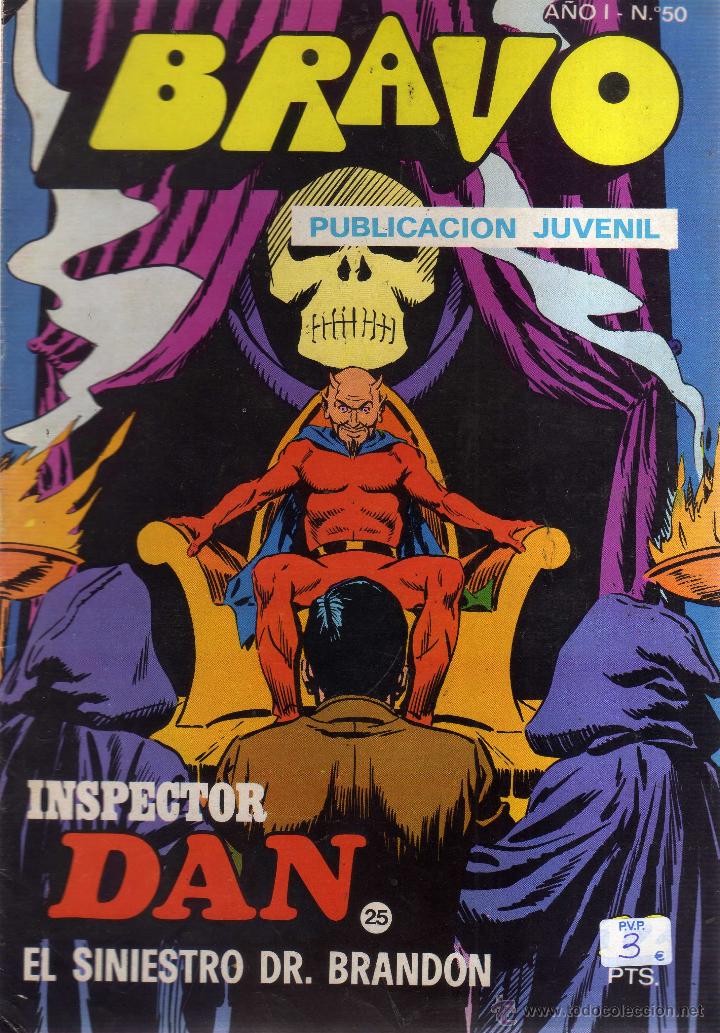 C&oacute;mics: Bravo N&ordm; 50 Inspector Dan, El siniestro Dr. Brandon - CJ13 - Foto 1