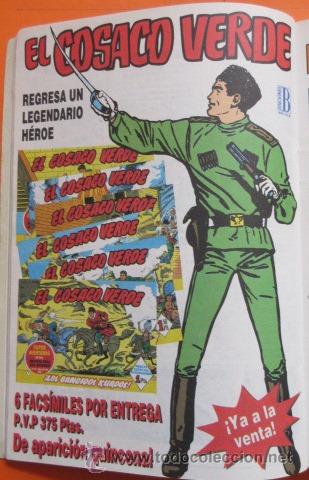 C&oacute;mics: PUBLICIDAD - COLECCION COMIC - EL COSACO VERDE
