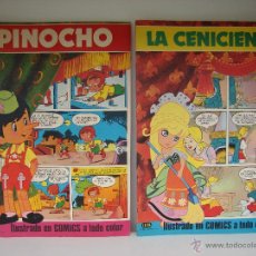 Cómics: LOTE DE DOS CUENTOS DE LA COLECCION TURQUESA. LA CENICIENTA Y PINOCHO. EDITORIAL FHER 1982. NUEVOS