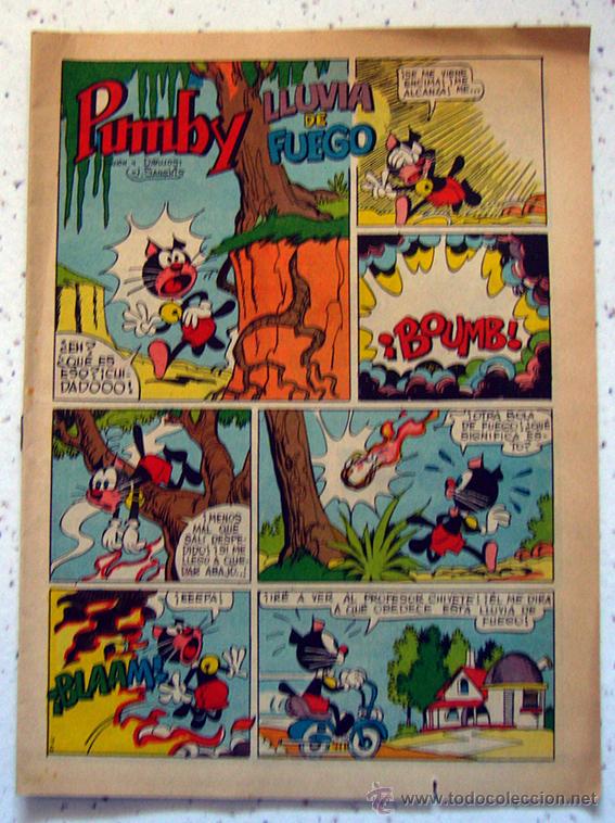C&oacute;mics: TEBEO-COMIC . ANTIGUO . PUMBY . LLUVIA DE FUEGO - Foto 1